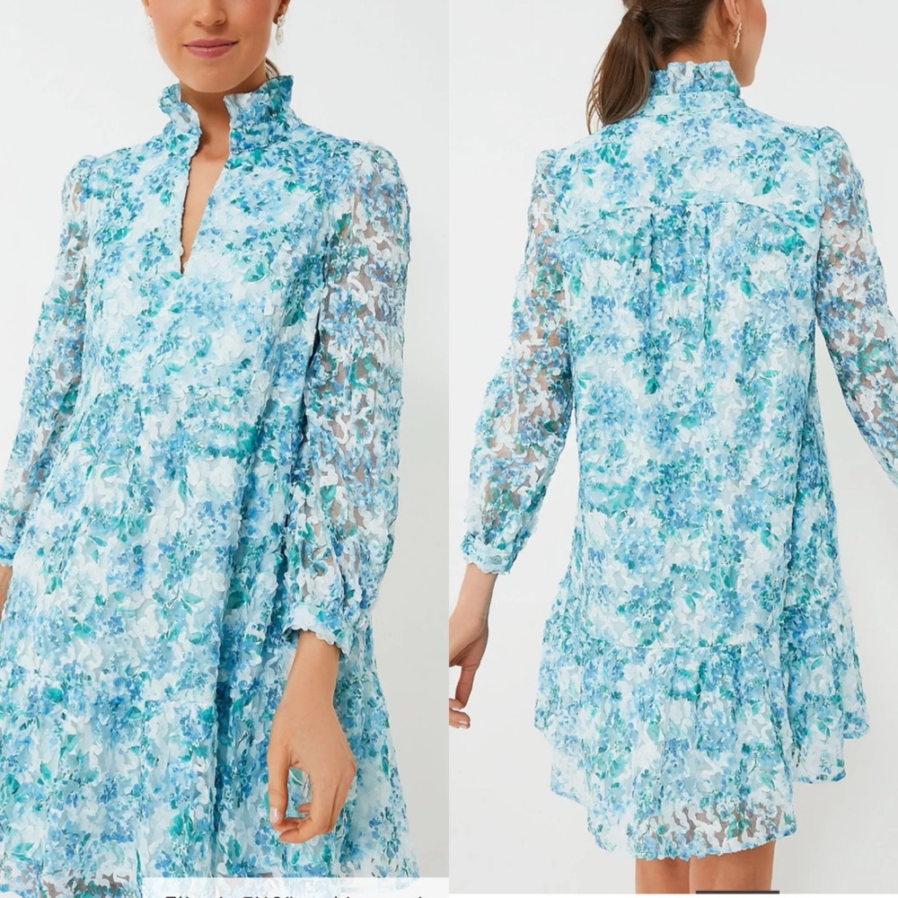 TUCKERNUCK Water's Edge Hydrangea Organza Palmerston Dress - Picture 3 of 15
